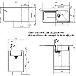 Urban Ubg 611-100 Nero Grani̇t Mutfak Evyesi̇