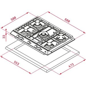 Hob Ex 70.1 5g Ai Al Dr Ci Nat Ss (e4)