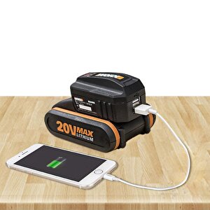 Worx Wa4009 20volt 2a Çift Çıkışlı Usb Port (akü Dahil Değildir)