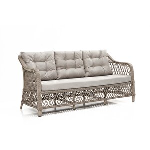Calista Rattan Bahçe Balkon Oturma Grubu GRİ