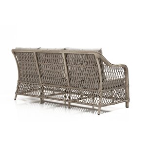 Calista Rattan Bahçe Balkon Oturma Grubu GRİ
