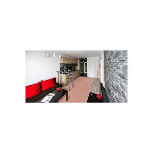 Comfort Puffy Overloklu Peluş Düz Yolluk Pembe 80x650 cm