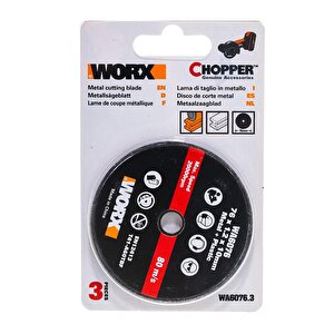 Worx Wa6076.3 Wx801 İçin 76x10mm 3 Adet Metal Ve Pvc Kesme Taşı