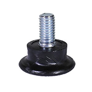 Nobel Bingo Rotil Ayak M8 Civatalı 25 Mm Siyah Profil Ayağı 2.5 Cm (10 Adet)