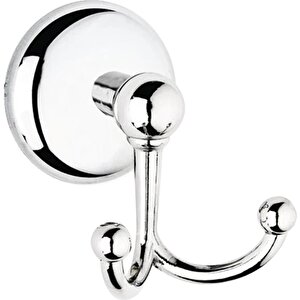 Nobel Fiesta Banyo Tuvalet Havlu Askısı İkili Metal Askılık 8 Cm