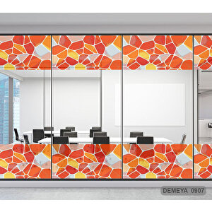 Cam Serisi Vitray Görünüm Için Kendinden Yapışkanlı Kaplama Folyosu 15 m x 90 cm