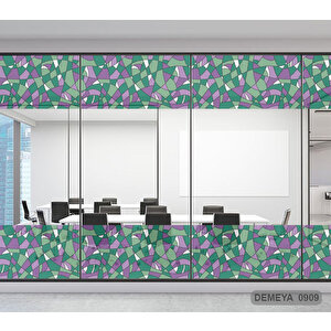 Cam Serisi Vitray Görünüm Için Kendinden Yapışkanlı Kaplama Folyosu 15 m x 90 cm