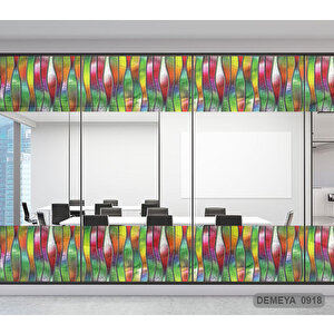 Cam Serisi Vitray Görünüm Için Kendinden Yapışkanlı Kaplama Folyosu 15 m x 90 cm
