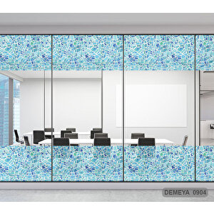 Cam Serisi Vitray Görünüm Için Kendinden Yapışkanlı Kaplama Folyosu 5 m x 90 cm