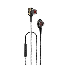 Tecno 2023 Hot Beats 3d Hifi 4 Hoparlörlü Xiaomi Mi Note 10 Pro 3.5mm Jack Girişli Kablolu Mikrofonlu Kulaklık Siyah