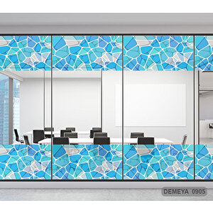 Cam Serisi Vitray Görünüm Için Kendinden Yapışkanlı Kaplama Folyosu 15 m x 90 cm