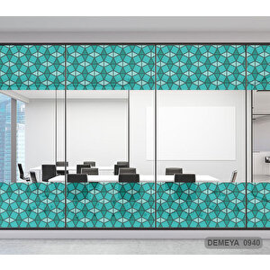 Cam Serisi Vitray Görünüm Için Kendinden Yapışkanlı Kaplama Folyosu 15 m x 90 cm