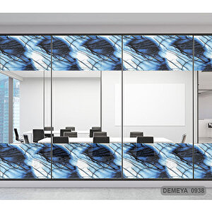 Cam Serisi Vitray Görünüm Için Kendinden Yapışkanlı Kaplama Folyosu 5 m x 45 cm