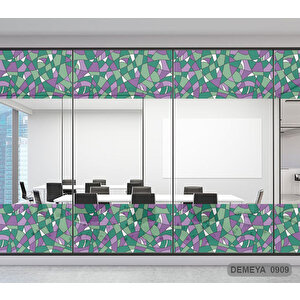 Cam Serisi Vitray Görünüm Için Kendinden Yapışkanlı Kaplama Folyosu 5 m x 90 cm