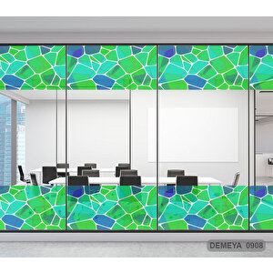 Cam Serisi Vitray Görünüm Için Kendinden Yapışkanlı Kaplama Folyosu 5 m x 90 cm