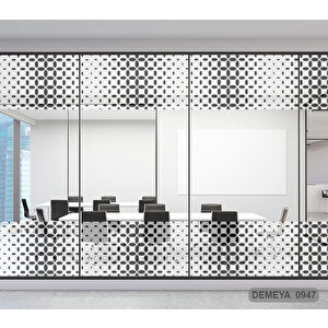 Cam Serisi Vitray Görünüm Için Kendinden Yapışkanlı Kaplama Folyosu 5 m x 90 cm