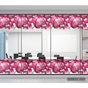 Cam Serisi Vitray Görünüm Için Kendinden Yapışkanlı Kaplama Folyosu 5 m x 90 cm