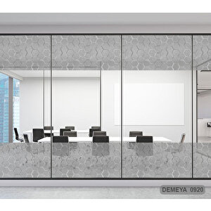 Cam Serisi Vitray Görünüm Için Kendinden Yapışkanlı Kaplama Folyosu 15 m x 90 cm