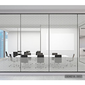 Cam Serisi Vitray Görünüm Için Kendinden Yapışkanlı Kaplama Folyosu 15 m x 90 cm