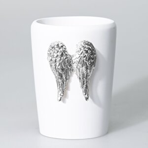 Wings Diş Fırçalık Beyaz Gümüş