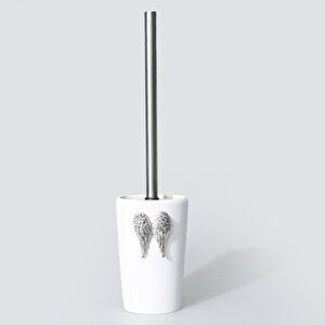 Wings Tuvalet Fırçası Beyaz Gümüş