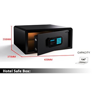 Ec-l420 Di̇ji̇tal Ekranli Motorlu Leptop Ti̇pi̇ Otel Kasa