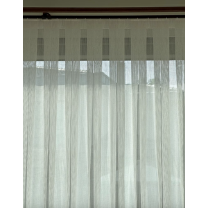 Kar600 1/2.5 Orta Pileli Tül Perde 450x260 cm