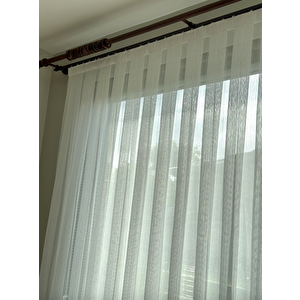 Kar600 1/2.5 Orta Pileli Tül Perde 450x260 cm