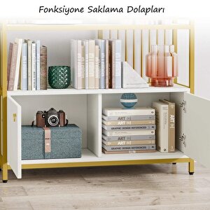 Tasarım Gold Dolaplı Kitaplık