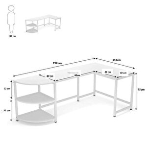 Tasarım L Model Çalışma Masası