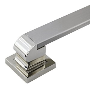 Bersel Sürgülü Kapı Çekme Kolu Tutma Kulpu Kulbu Çelik Dış Kapı Tutamağı Kol Saten 50 Cm