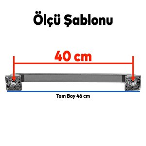 Bersel Çekme Kolu Çelik Kapı Dış Kapı Kolu Tutma Kulbu Gold Kulp 40 Cm