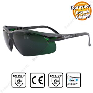 Kaynakçı Gözlüğü İş Güvenlik Kaynak Gözlüğü Lazer Uv Koruyucu Gözlük S900 Siyah