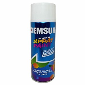 Demsun Akrilik Efektli Sprey Boya Parlak Beyaz 400 Ml Ral9003