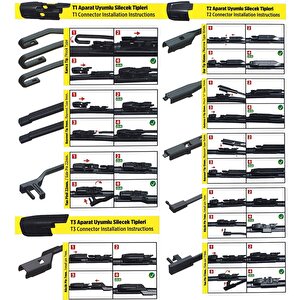 Vette Plus Multifit Araba Araç Otomobil Oto Ön Cam Arka Cam Silecek Muz Sileceği 450 Mm 39685