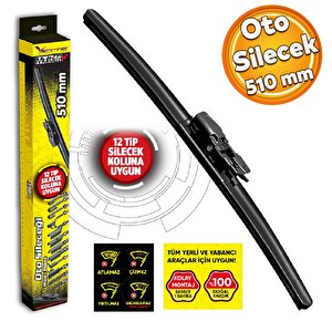 Vette Plus Multifit Araba Araç Otomobil Oto Ön Cam Arka Cam Silecek Muz Sileceği 510 Mm 39687