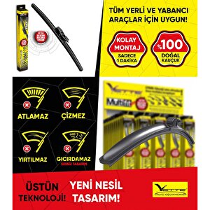 Vette Plus Multifit Araba Araç Otomobil Oto Ön Cam Arka Cam Silecek Muz Sileceği 410 Mm 39684