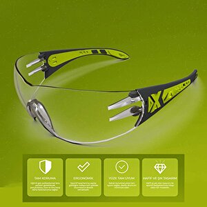 Bisiklet Koşu Motor Gözlüğü Uv Korumalı Sporcu Bisikletçi Buğulanmaz Gözlük Silikon Kulaklık Şeffaf