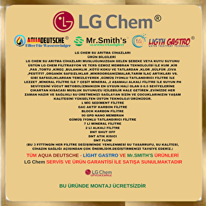 LG Chem Gümüş İyonlu Tatlandiricili Çi̇ft Alkali̇li̇ 7 Mi̇neralli̇ 7 Fi̇li̇tre 14 Aşamali Kirilmaz Kasali Su Aritma Ci̇hazi