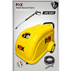 Pax 200 Bar Yüksek Basınçlı Oto Yıkama Makinası İtalyan Pompa Trifaze