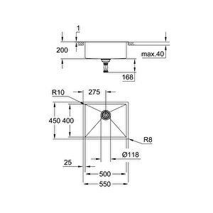 Grohe K700 Paslanmaz Çelik Eviye 31726sd0