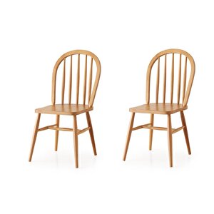 Amerikan Ahşap Ağaç Mutfak Sandalyesi 2 Li Set