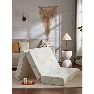  seramoni Çantalı Ortopedik Bamboo Katlanır Su Geçirmez Visco Yatak 100x200 cm