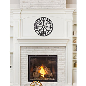 Çerçeveli Vegvisir Ev & ofis Metal Duvar Tablosu- 50 x 50 Cm