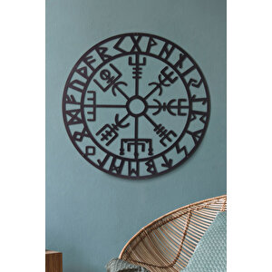 Çerçeveli Vegvisir Ev&ofis Metal Duvar Tablosu- 60x60 Cm