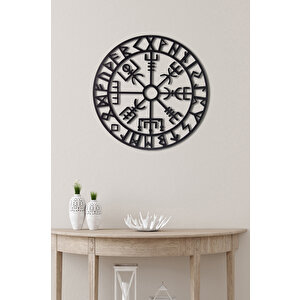 Çerçeveli Vegvisir Ev&ofis Metal Duvar Tablosu- 60x60 Cm