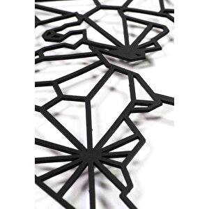 Pusulalı Dünya Haritası Ev & Ofis Metal Duvar Tablosu - 54 X 77 Cm