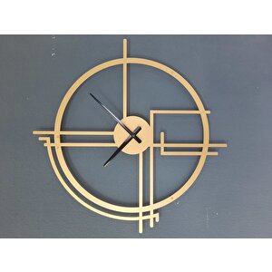 Querencia Metal Gold - Altın Duvar Saati 1,5 Mm Kalınlık 60x60 Cm