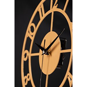 Rakamlı Metal Gold Masa Saati 1,5 Mm Kalınlık 25x23cm