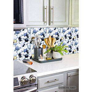 Demeya frz Serisi Taş Ve Tuğla Görünümlü Kendinden Yapışkanlı Folyo Mutfak Dolap Ve Mobilya Kaplama Folyosu